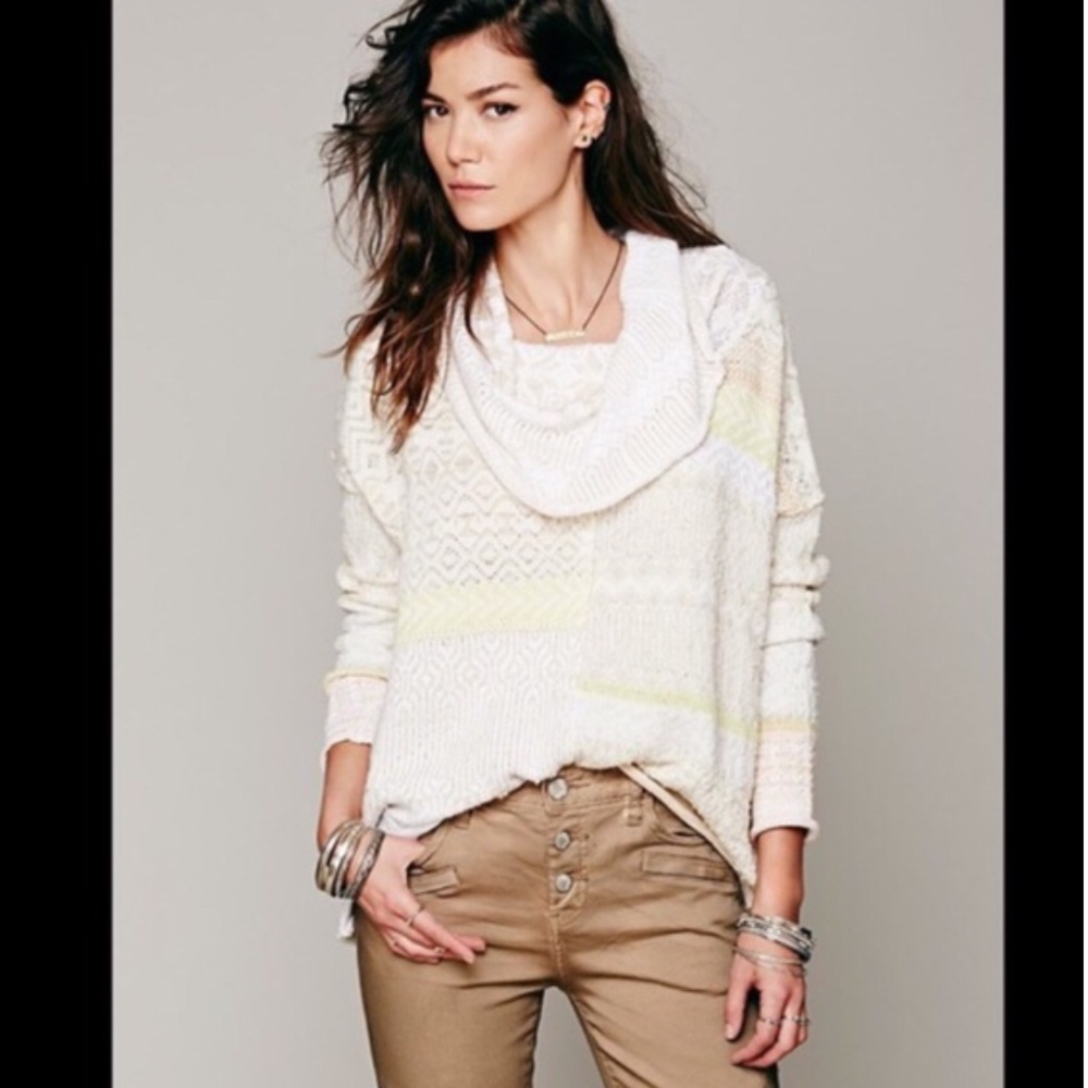 Free People Cowl Neck Sweater